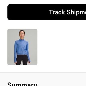 Lululemon half zip workout top